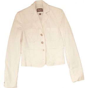 Dolce & Gabbana white blazer
